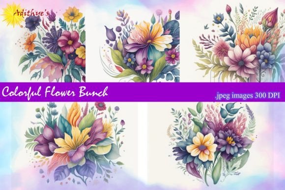 Download Colorful Flower Bunch - Colorful flower Collection