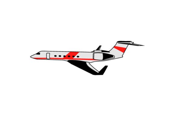 Download Red and White Passenger Airplane Clipart - Airplane clipart Collection