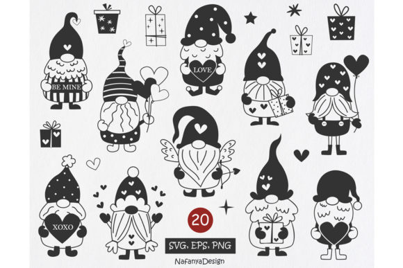Download Valentine Gnome Svg - Valentine gnome Collection
