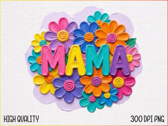 Download Colorful Flower Mama PNG - Colorful flower Collection