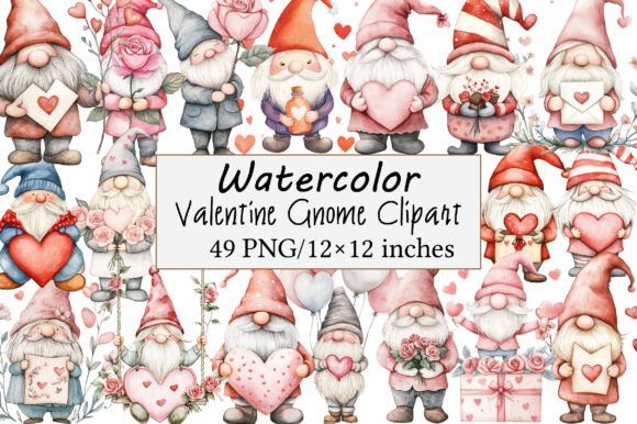Download Valentine Gnome Clipart - Valentine gnome Collection