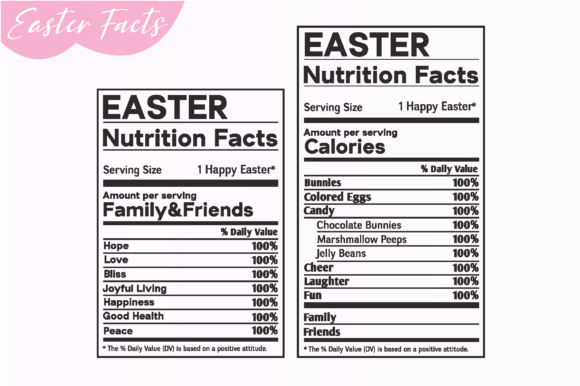 Download Easter Nutrition Facts SVG , Easter PNG - Easter png Collection