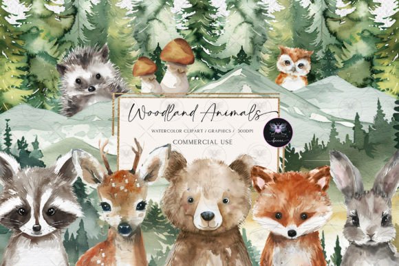 Download Woodland Animals Watercolor - Woodland animals Collection