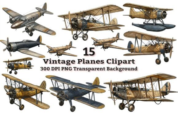 Download Propeller Airplane Clipart Bundle PNG - Airplane clipart Collection